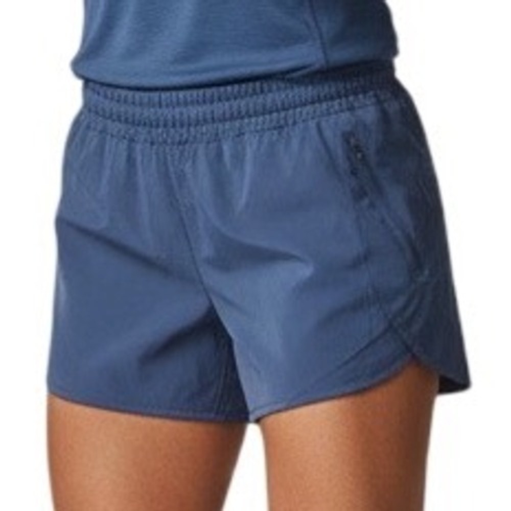 Calla Athletic Shorts Blue XL Womens Built In Briefs Zip Pockets Running Gym
